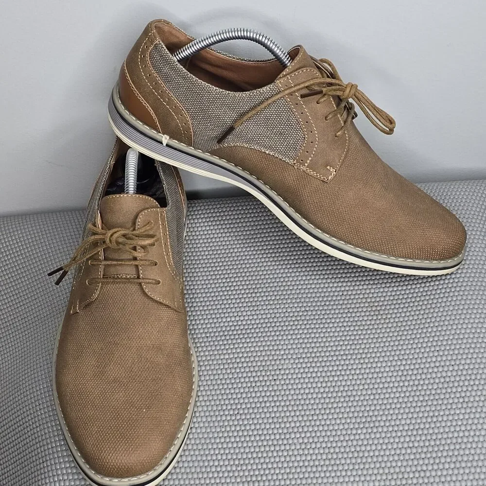 La Milano Mens 10M Italian Design A11902 Scott Brown‎ Dress Shoes